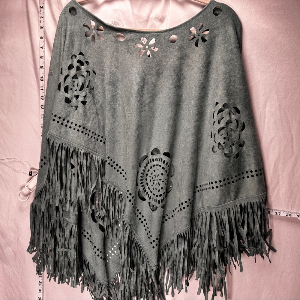 Fringed Grey Women's Sweater